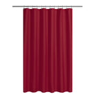 N&Y HOME Fabric Small Stall Shower Curtain Liner Extra Long 36x84, White