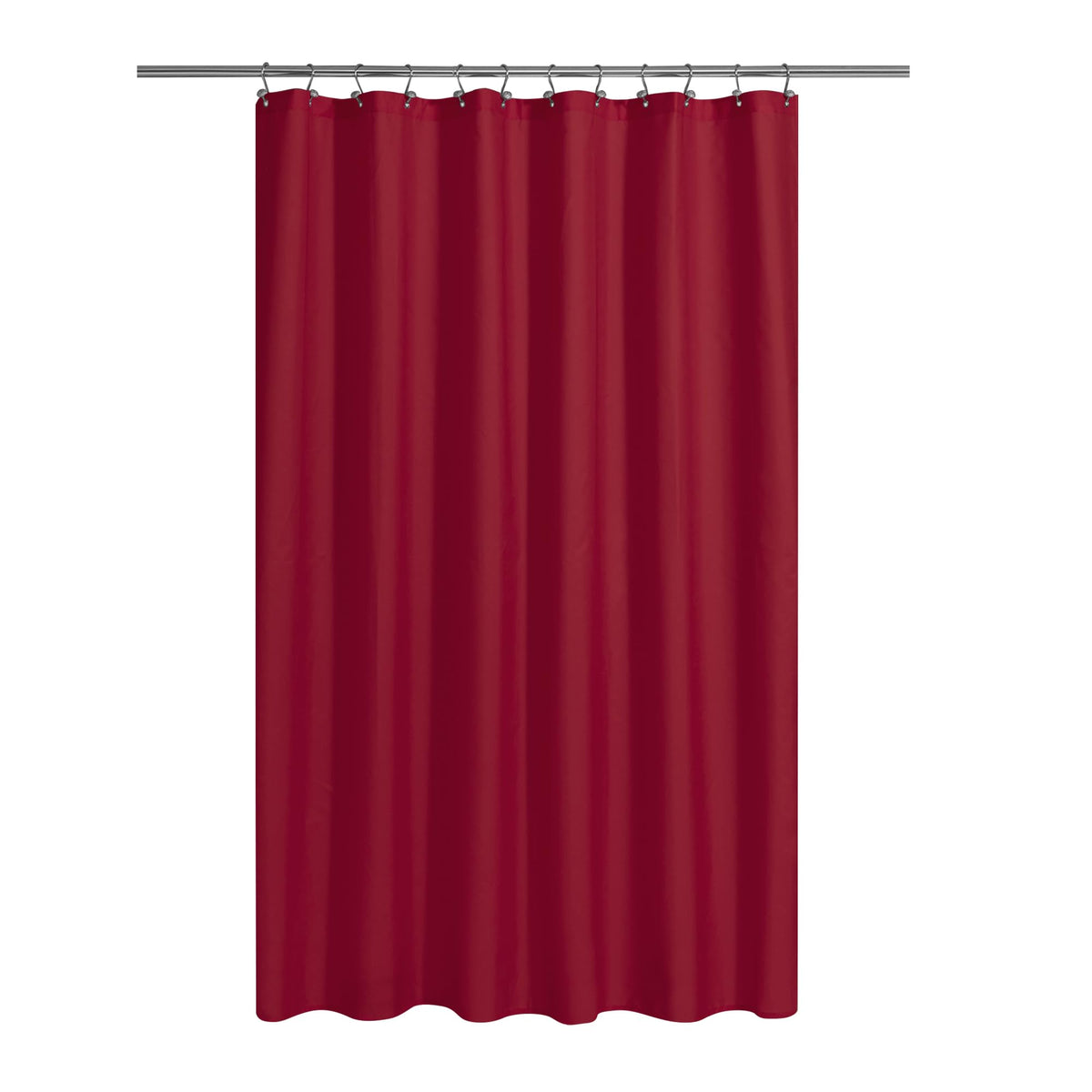 N&Y HOME Fabric Small Stall Shower Curtain Liner Extra Long 36x84, White
