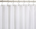 Chrome Shower Curtain Hooks, Polished Silver Shower Curtain Rings for Bathroom, CHICTIE Modern Rustproof Metal Decorative Shower Hooks Hangers for Shower Curtain Rod, Square T Bar Shape Set of 12