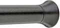 Amazon Basics No Drilling Spring Tension Curtain Rod, Adjustable Length 54-90" Width, Classic Finial, Nickel