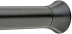 Amazon Basics No Drilling Spring Tension Curtain Rod, Adjustable Length 54-90" Width, Classic Finial, Nickel