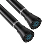 Tension Curtain Rod Black Tension Rod 28 To 48 Inch Spring Curtain Rods