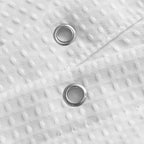 Barossa Design Narrow Stall Shower Curtain Waffle Weave 36x72, White