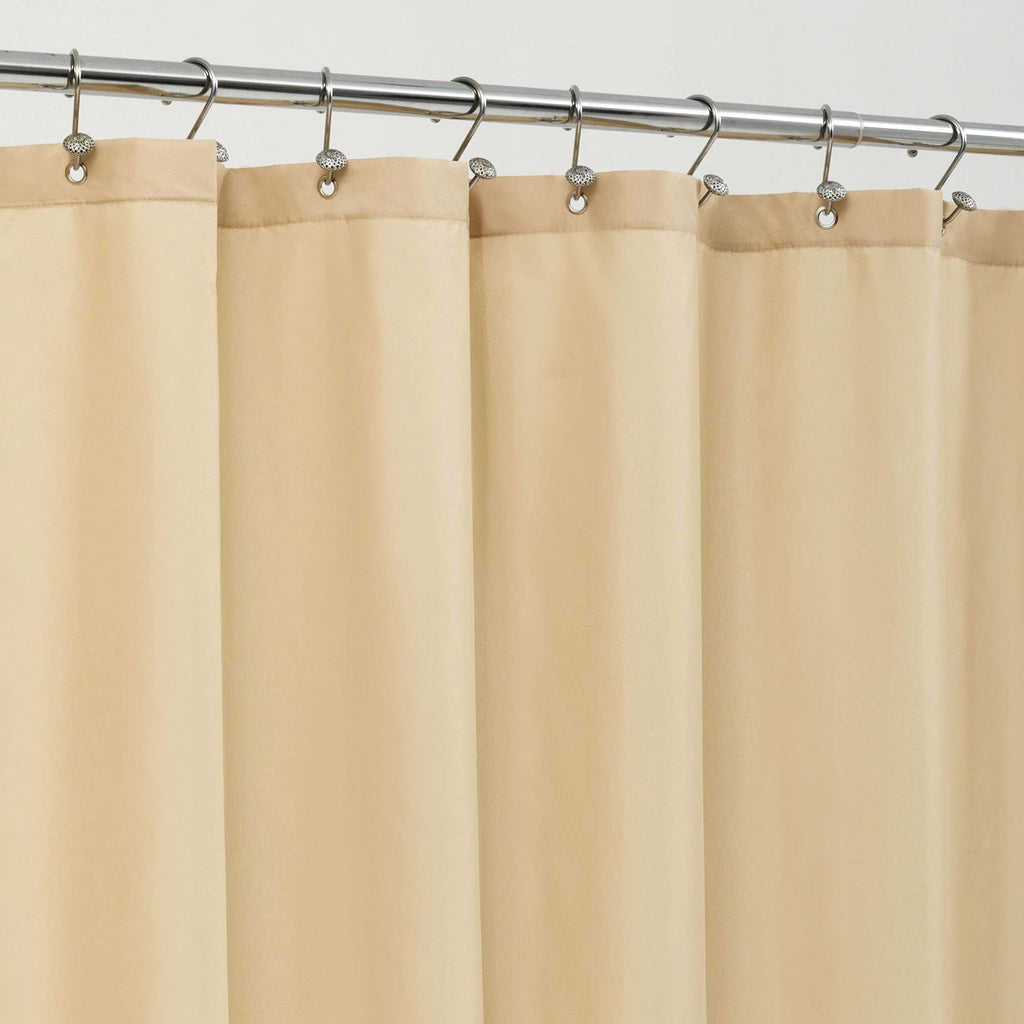 ALYVIA SPRING 72x96 Extra Long Waterproof Fabric Shower Curtain Liner White