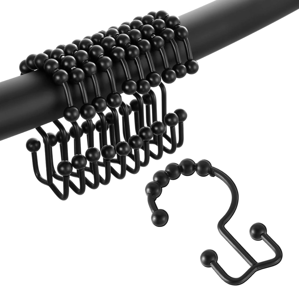 TOPROD Shower Curtain Hooks Rings Shower Curtain Hangers for Bathroom Hooks