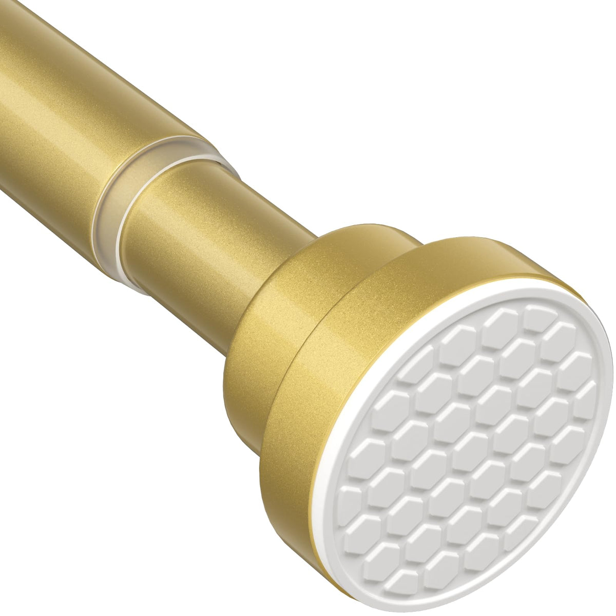 MEXAU Tension Curtain Rod for Windows 45 to 77 Inch, White