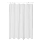 Mrs Awesome Embossed Microfiber Shower Curtain Liner 71 x 96, White
