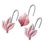 SageGreen Plant Leaf Shower Curtain Hooks,Eucalyptus Bathroom Decor,12PCS