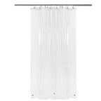 Barossa Design 48 inch Wide Stall Shower Curtain Liner with Magnets, Clear