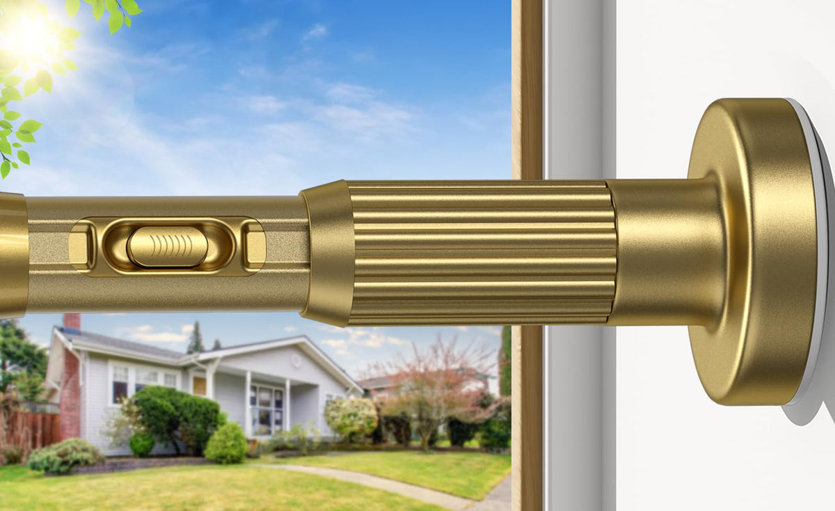 AIZESI 41-144 Inch Heavy Duty Tension Curtain Rod - No Drilling, Adjustable
