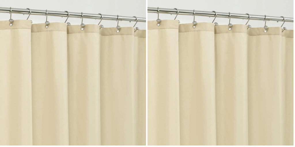 ALYVIA SPRING Waterproof Fabric Shower Curtain or Liner White, 72x72