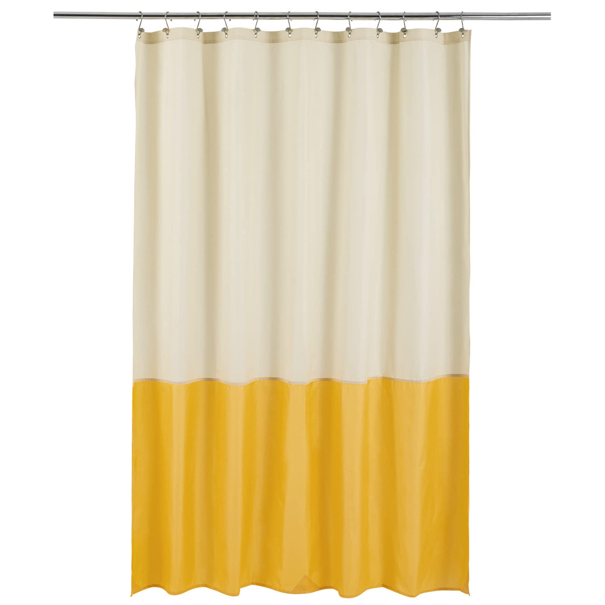 ALYVIA SPRING 72x96 Extra Long Waterproof Fabric Shower Curtain Liner White