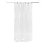 Barossa Design 48 inch Wide Stall Shower Curtain Liner with Magnets, Clear
