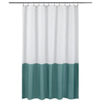ALYVIA SPRING 72x96 Extra Long Waterproof Fabric Shower Curtain Liner White
