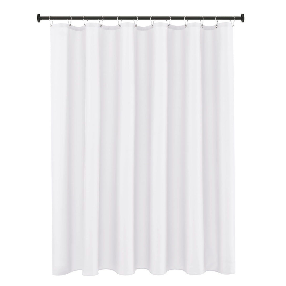 Fabric Shower Curtain Liner 60x72 Inch-White Standard Size Shower Liners