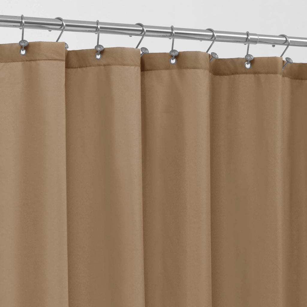 ALYVIA SPRING 72x96 Extra Long Waterproof Fabric Shower Curtain Liner White