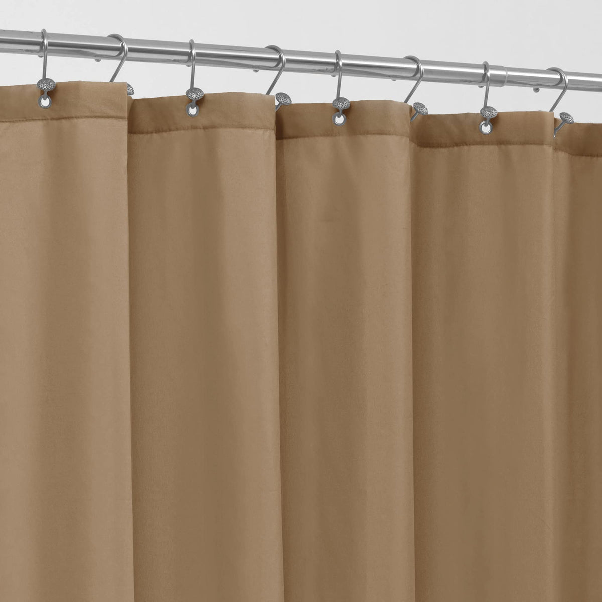 ALYVIA SPRING 72x96 Extra Long Waterproof Fabric Shower Curtain Liner White