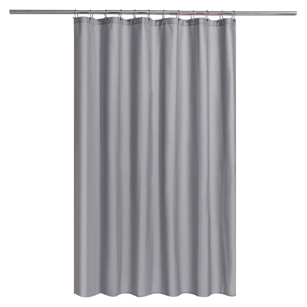 N&Y HOME Fabric Small Stall Shower Curtain Liner Extra Long 36x84, White