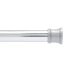 Kenney KN609C/10 Twist & Fit No Tools Camlock Tension Easy Install Shower Curtain Rod with Non-Slip, Non-Scratch Ends, 42-72" Adjustable Length, White, 1" Diameter Rust Resistant Steel Tube