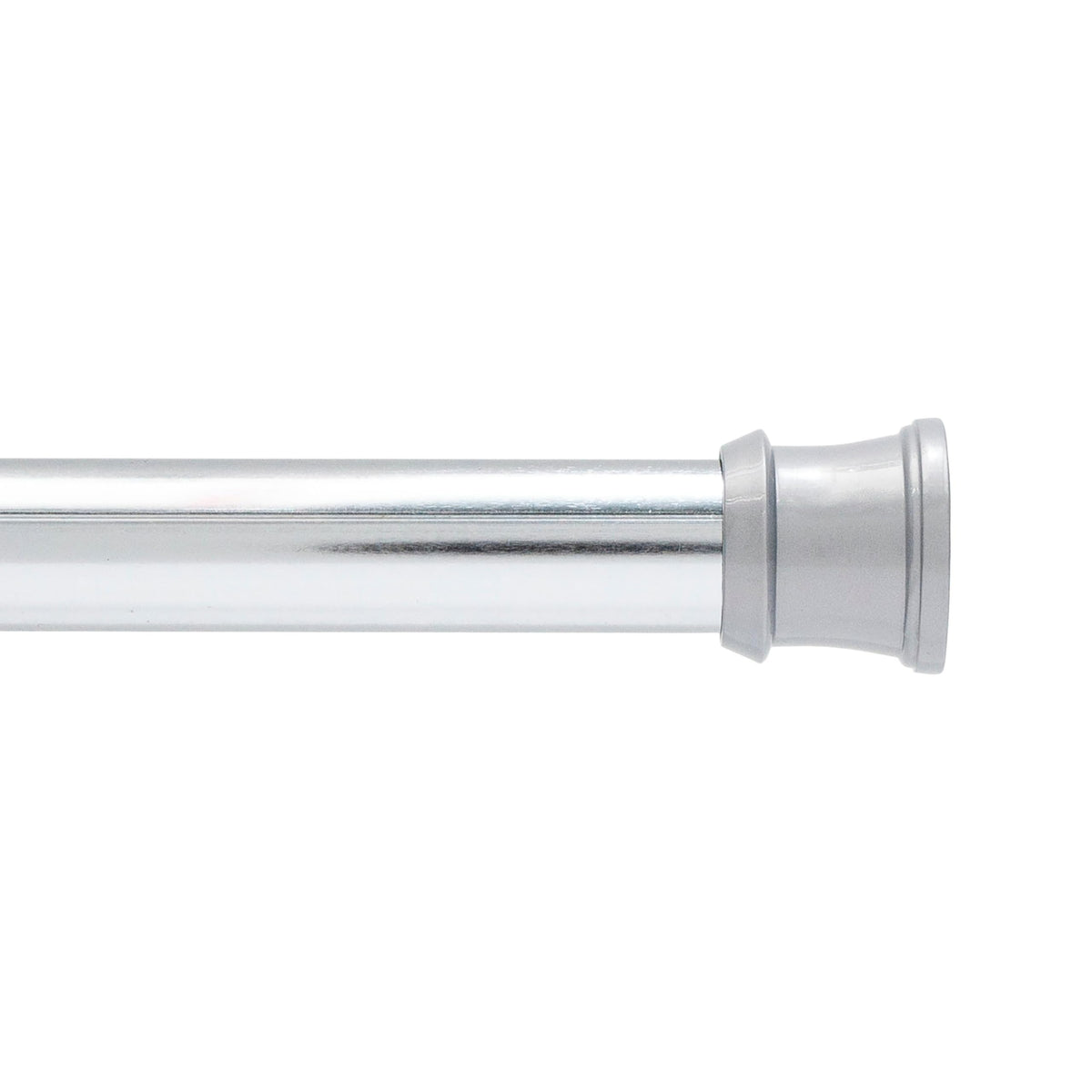 Kenney KN609C/10 Twist & Fit No Tools Camlock Tension Easy Install Shower Curtain Rod with Non-Slip, Non-Scratch Ends, 42-72" Adjustable Length, White, 1" Diameter Rust Resistant Steel Tube