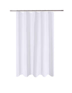 N&Y HOME Fabric Small Stall Shower Curtain Liner Extra Long 36x84, White