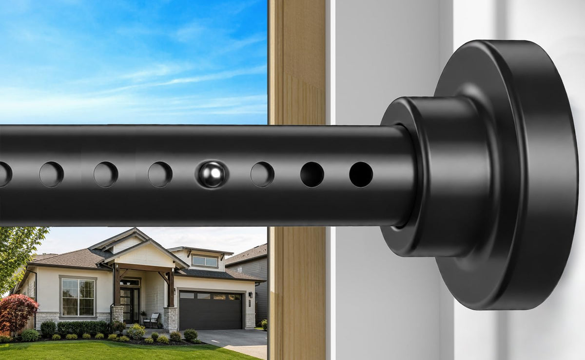 Tension Curtain Rod Black Tension Rod 28 To 48 Inch Spring Curtain Rods