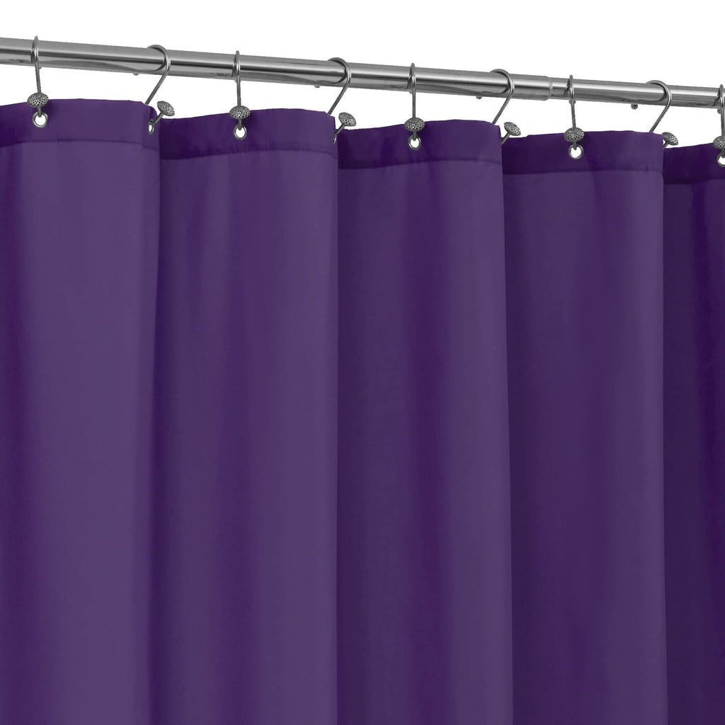 ALYVIA SPRING Waterproof Fabric Shower Curtain or Liner White, 72x72