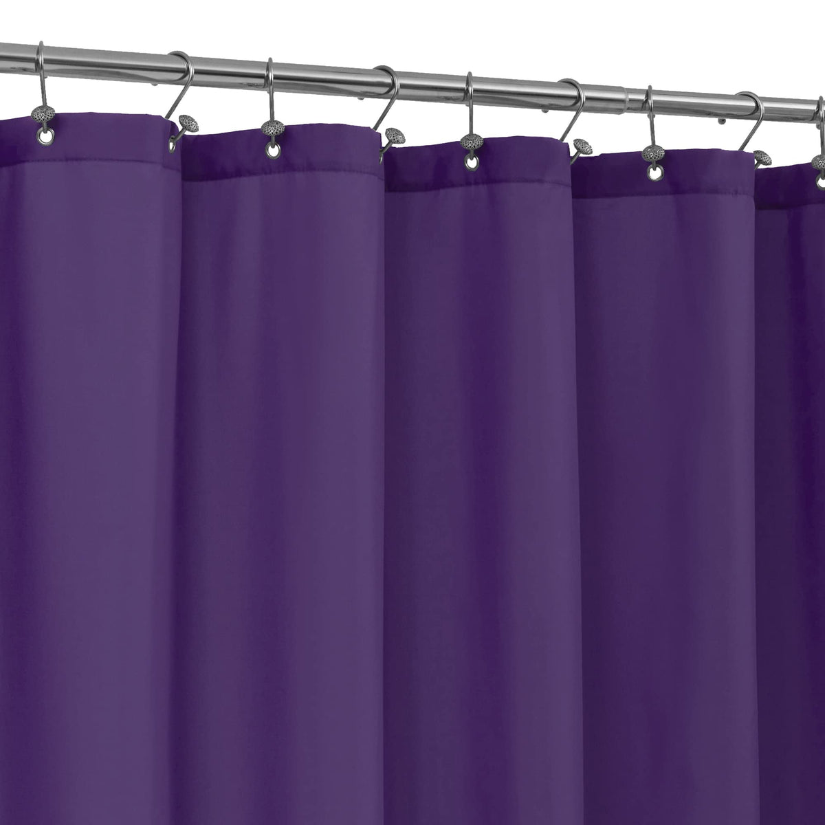 ALYVIA SPRING Waterproof Fabric Shower Curtain or Liner White, 72x72