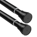 Tension Rods for Windows 28 to 48 Inch - Black