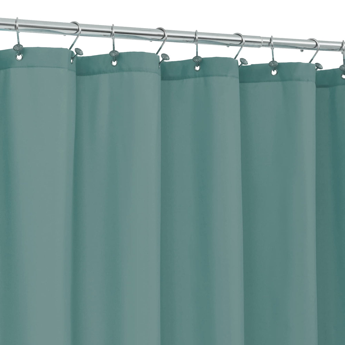 ALYVIA SPRING 72x96 Extra Long Waterproof Fabric Shower Curtain Liner White