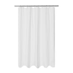Mrs Awesome Embossed Microfiber Shower Curtain Liner 71 x 96, White