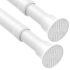 2pack Spring Tension Curtain Rods 18-36 Inch Adjustable Black Tension Rod