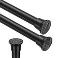 2pack Spring Tension Curtain Rods 18-36 Inch Adjustable Black Tension Rod