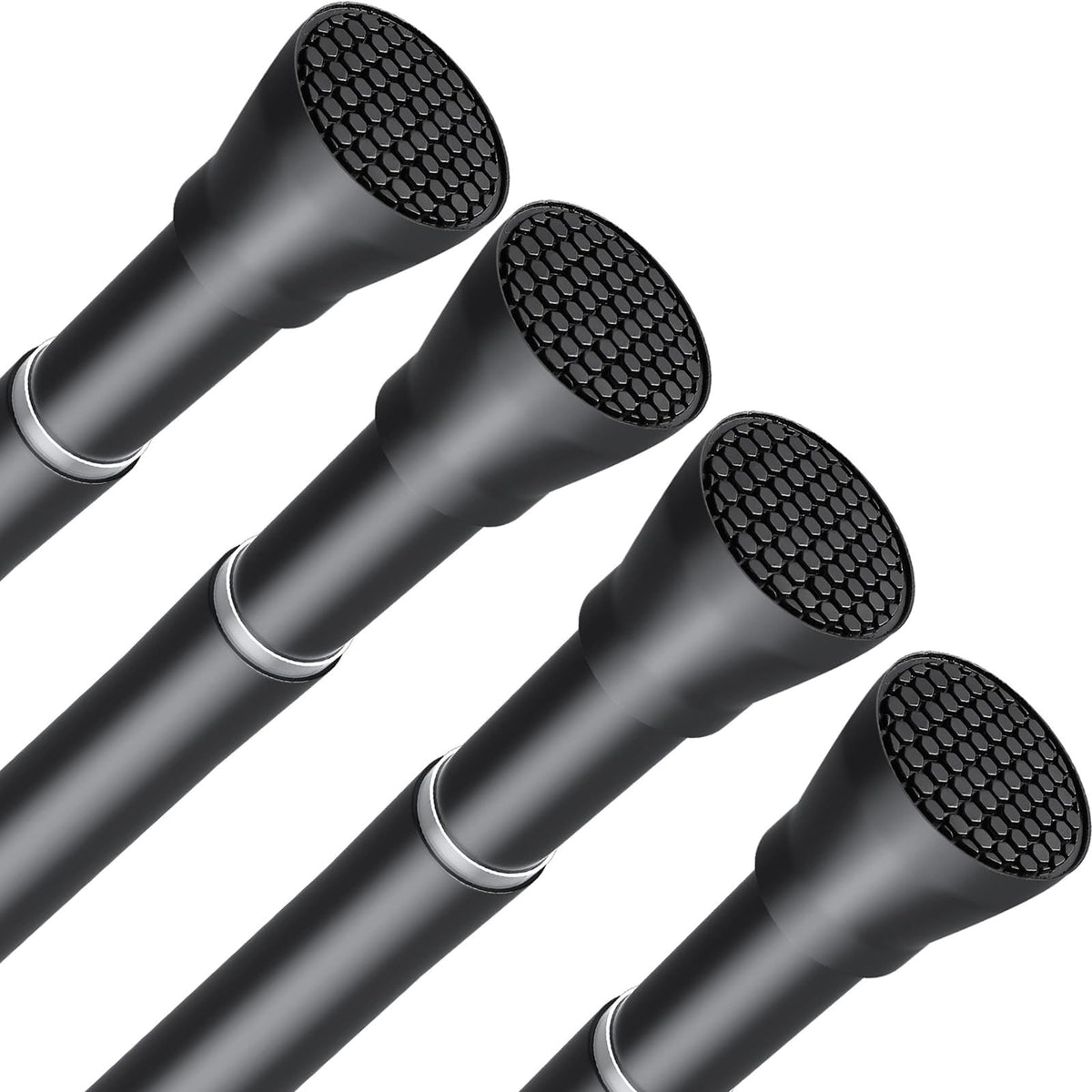 Tension Curtain Rod Black Tension Rod 28 To 48 Inch Spring Curtain Rods