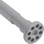 Grey Shower Curtain Rod 28"-39.5", Never Rust Anti-Slip Adjustable Tension Curtain Rods No Drilling, Heavy Duty Spring Enlarged Diameter 1" Tension Rod for Bathroom/Closet/Room Divider