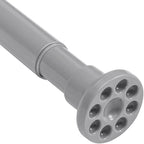 Grey Shower Curtain Rod 28"-39.5", Never Rust Anti-Slip Adjustable Tension Curtain Rods No Drilling, Heavy Duty Spring Enlarged Diameter 1" Tension Rod for Bathroom/Closet/Room Divider