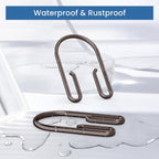 Bronze Shower Curtain Hooks Rings，Double Sided Shower Curtain Hooks Rust Proof，12 pcs Shower Hooks for Inside Shower，Smooth Sliding Anti-Drop Double Shower Rings for Curtain