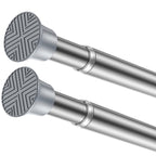 Spring Tension Curtain Rod 32-76 inch, White