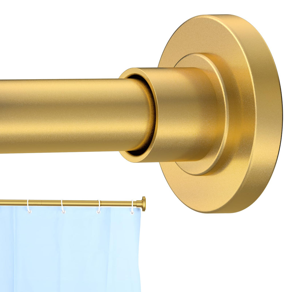 CorkLatta 1" Heavy Duty Black Shower Curtain Rod 31 to 80 Inch,Adjustable