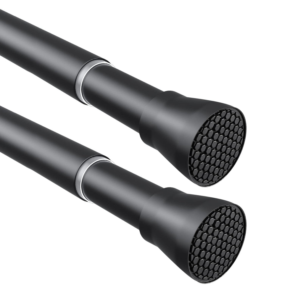 Tension Curtain Rod Black Tension Rod 28 To 48 Inch Spring Curtain Rods