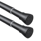 Tension Curtain Rod Black Tension Rod 28 To 48 Inch Spring Curtain Rods