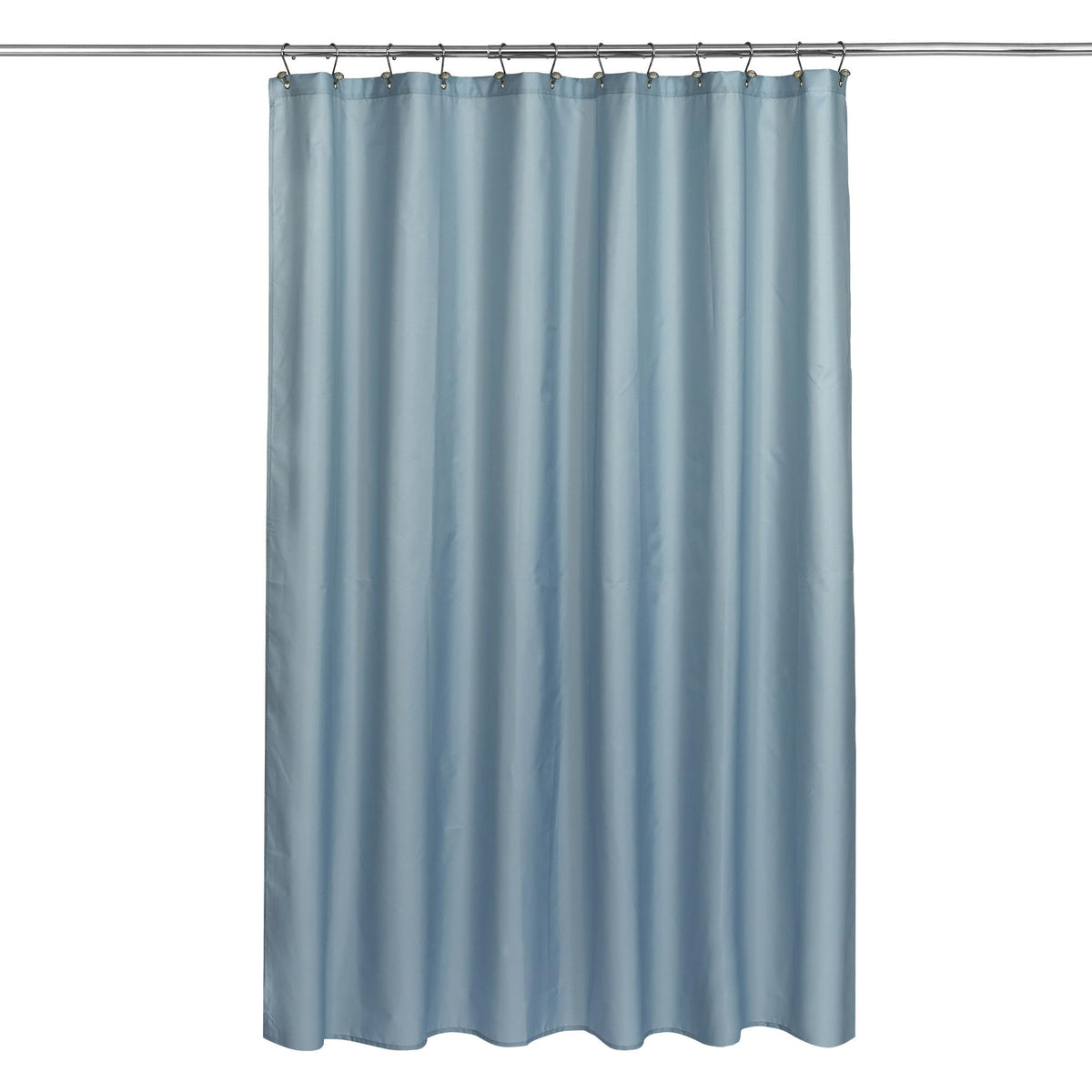 N&Y HOME Fabric Small Stall Shower Curtain Liner Extra Long 36x84, White