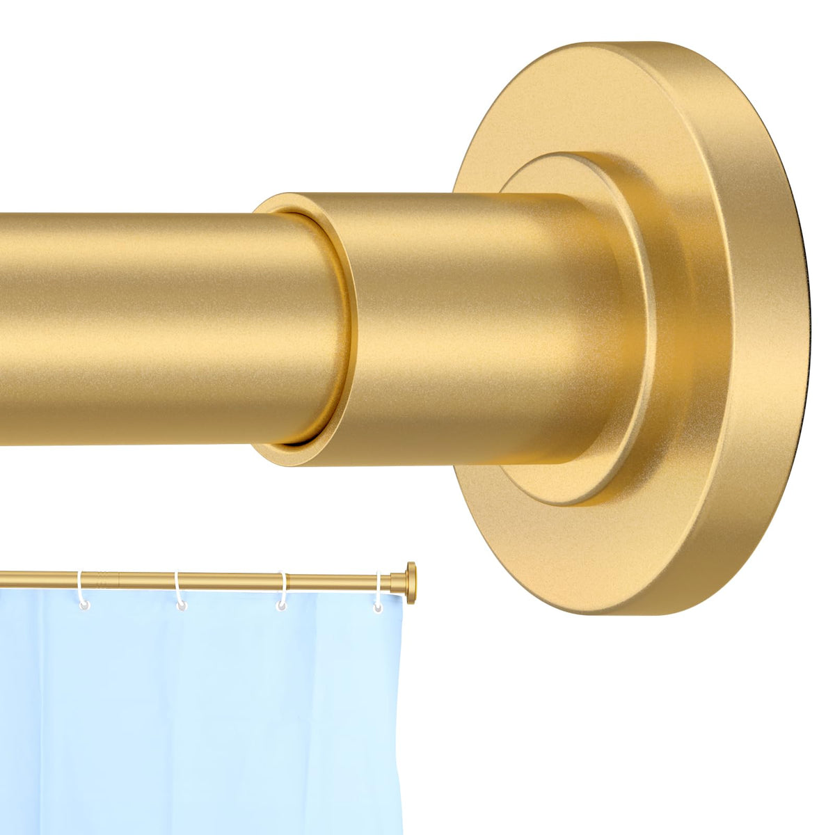 CorkLatta 1" Heavy Duty Black Shower Curtain Rod 31 to 80 Inch,Adjustable