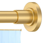 CorkLatta Bronze Shower Curtain Rod 31 to 80 Inch,1 Inch Diameter Adjustable Spring Tension Stainless Steel Telescoping Rod,Easy Install,No Rust