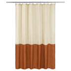 ALYVIA SPRING 72x96 Extra Long Waterproof Fabric Shower Curtain Liner White