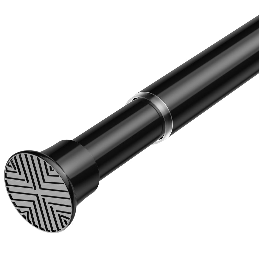Shower Curtain Rod 32-76 Inch Tension Rods No Drilling, Black
