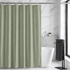 Waterproof Fabric Shower Curtain Liner, TPU Coated, PEVA-Free & Odorless, Hotel Quality, 3 Magnets, Rust-Proof Metal Grommets, Machine Washable, White, 72x72 Inch