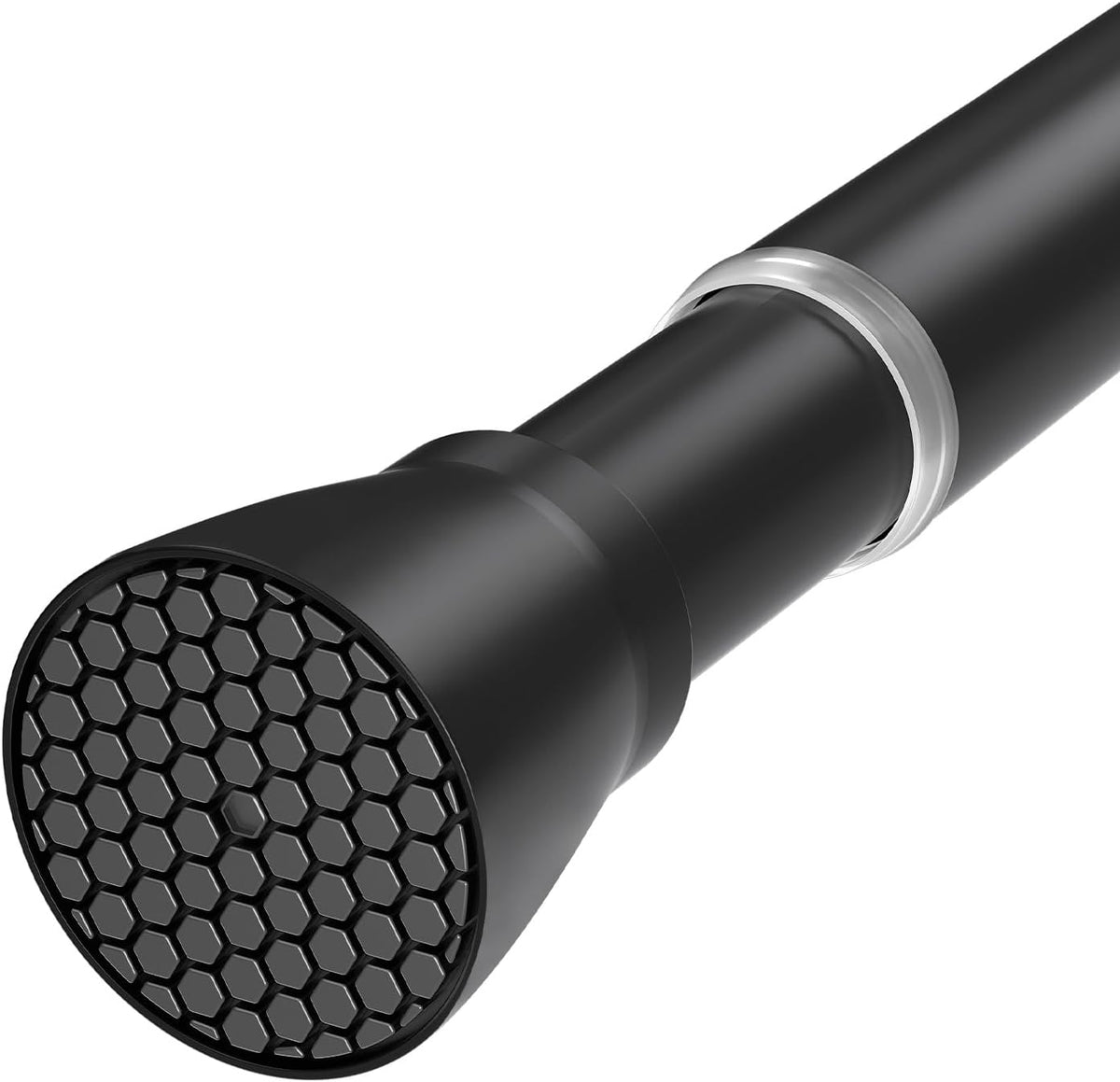 Black Tension Curtain Rod for Windows 28 to 48 Inch Spring Curtain Rods