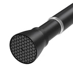 Black Tension Curtain Rod for Windows 28 to 48 Inch Spring Curtain Rods