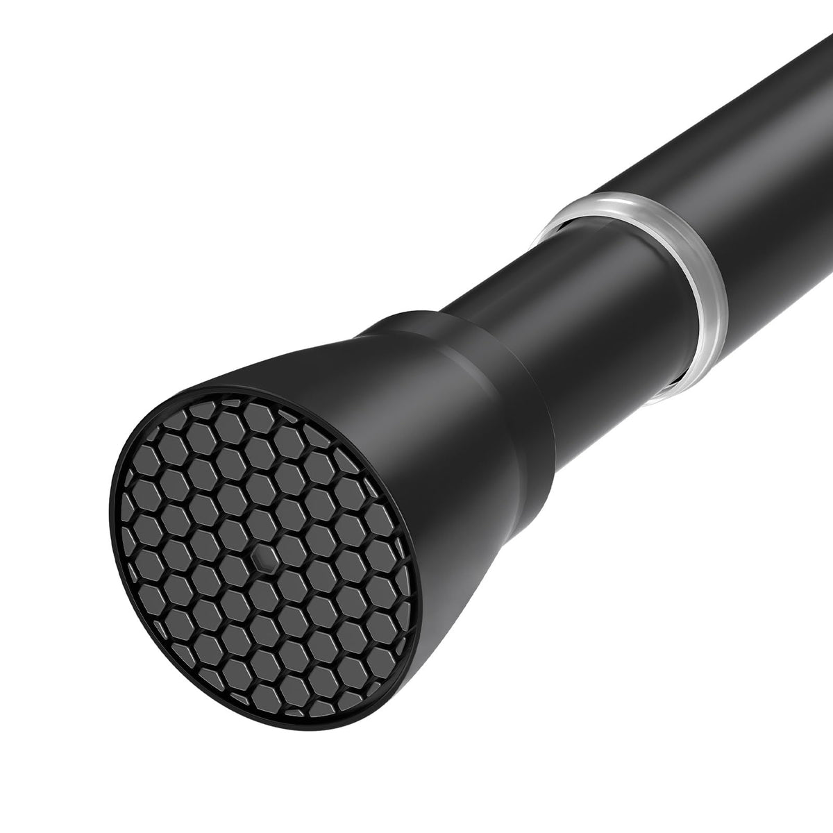 Black Tension Curtain Rod for Windows 28 to 48 Inch Spring Curtain Rods